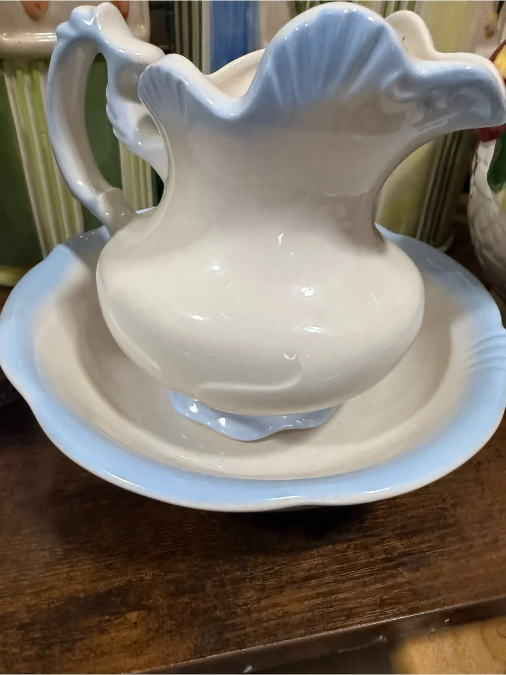Beautiful pitcher and bowl set